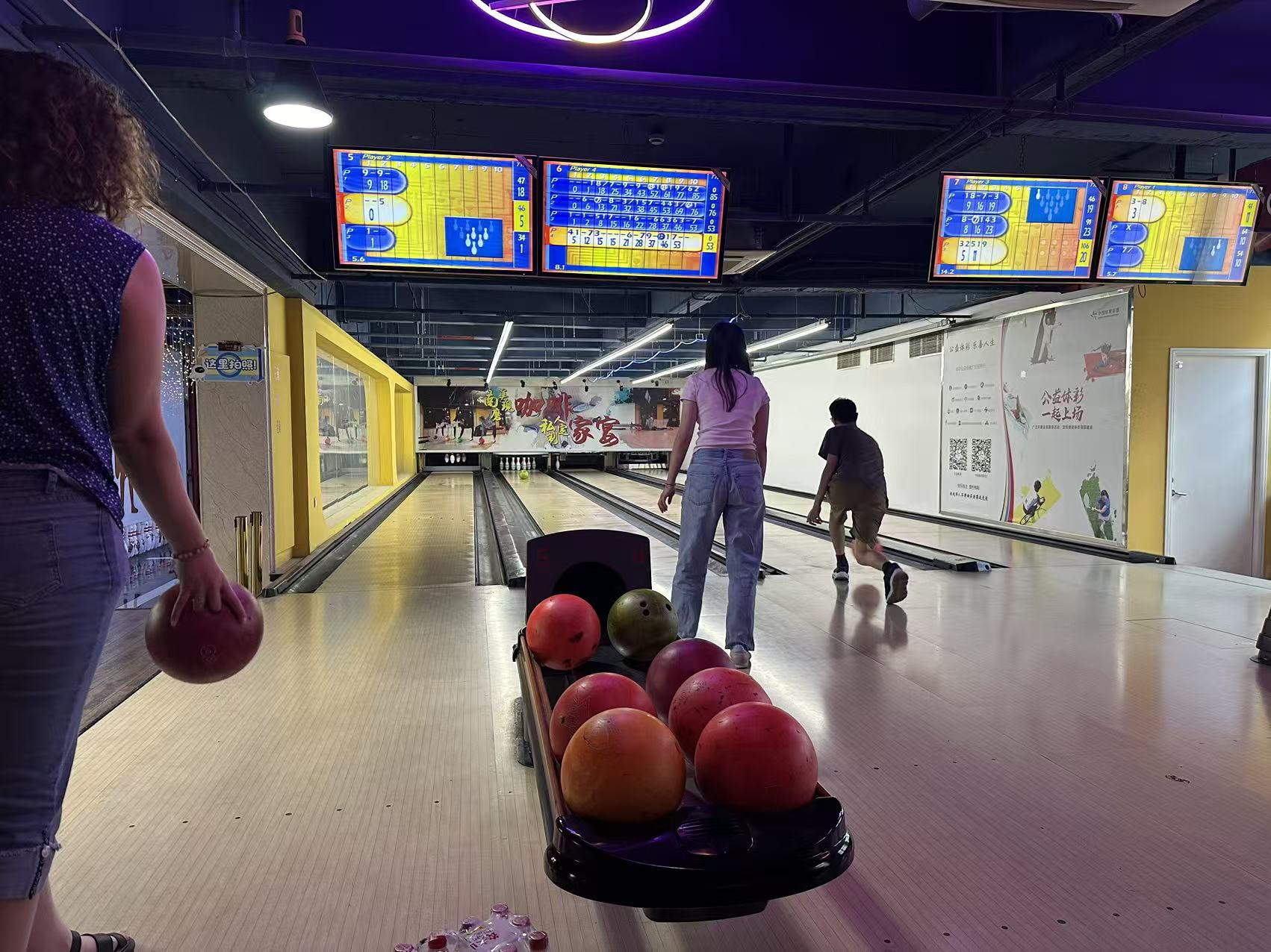 Group bowling outing
